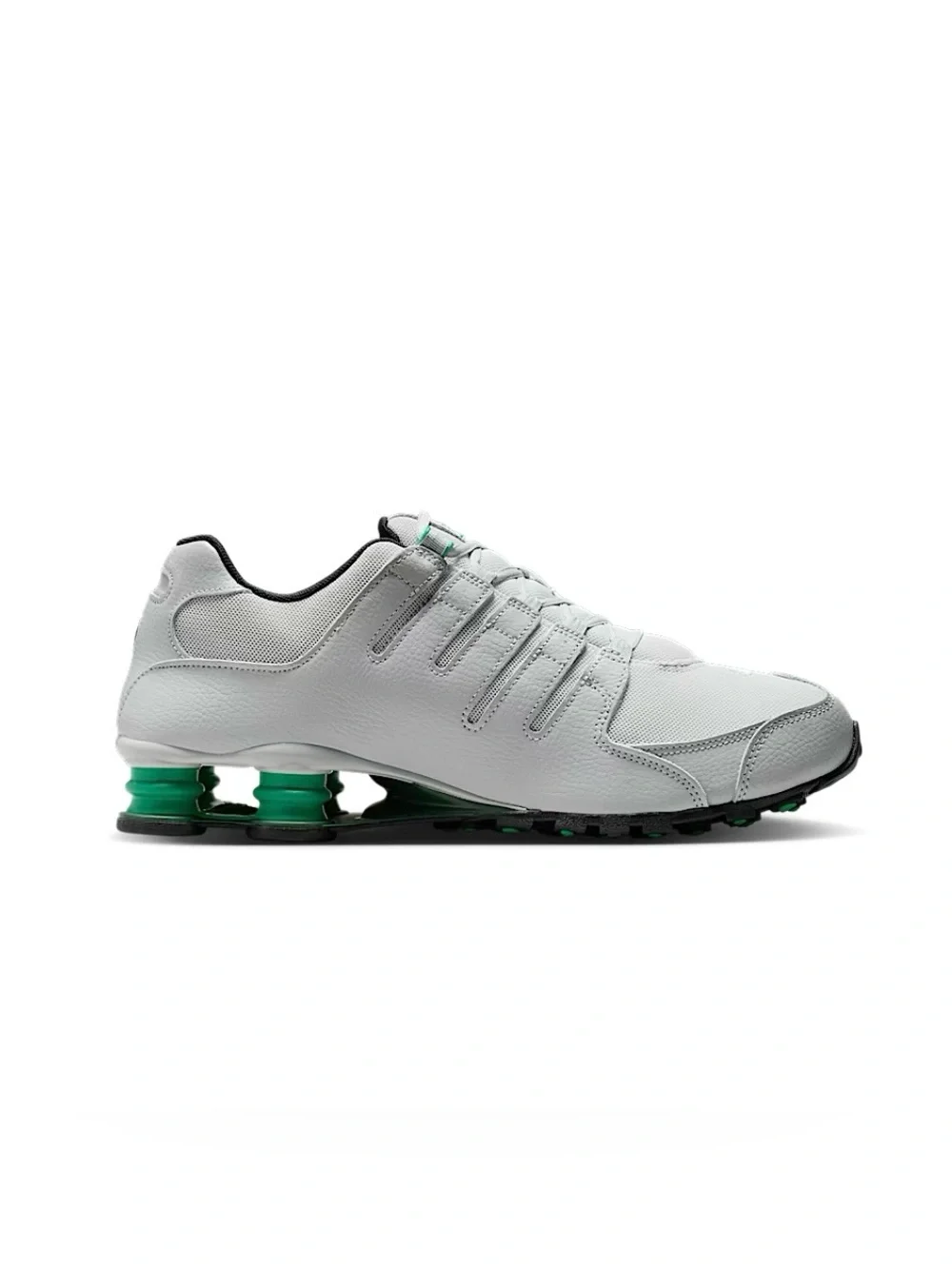 Size 10/11.5 Nike Shox NZ Grey Fog Stadium Green Black Men's Shoes- IQ8263-001